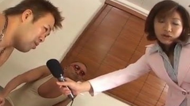 Mitsu Anno gets cum on face from sucked tools after is fucke