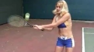 Girls in Love - Katie and Sabrine in Lesbian Tennis Lesson