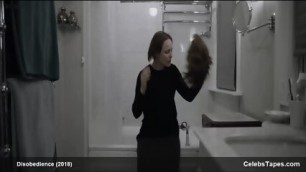 Rachel McAdams Nude Butt And Brief Boobs, Later Blurry Topless In The Bathroom, But Hot Lesbian Sex With Rachel Weisz - The Butt